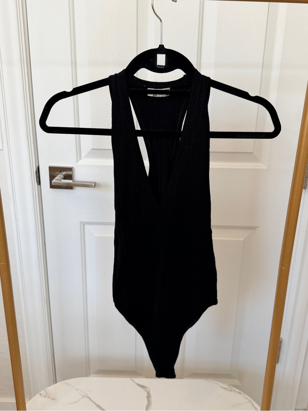 Free people Black One-Piece Bodysuit